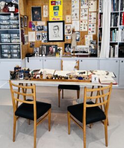 The desk of Yves St. Laurent